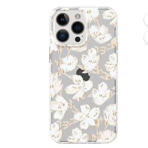 protect onn iPhone 13/14 Transparent Floral Hard Case